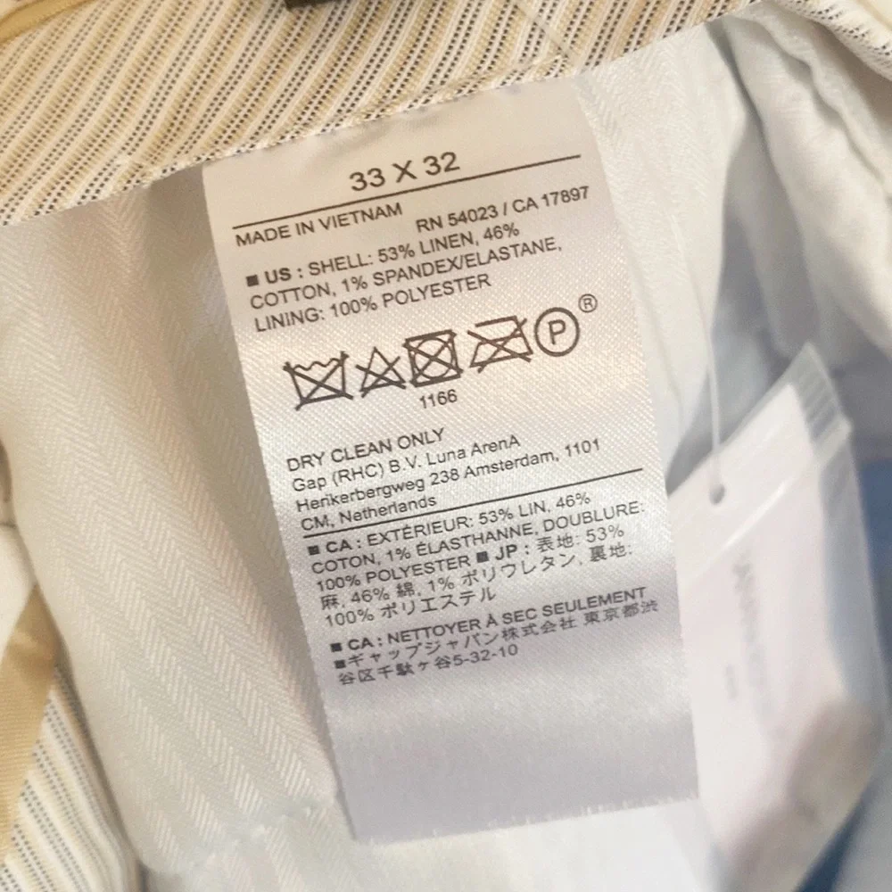 NEW Banana Republic Linen & Cotton Tailored Fit Dress Pants NWT